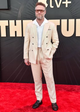 Kanadalı aktör, komedyen ve film yapımcısı Seth Rogen, 24 Mart 2025 'te Los Angeles, Kaliforniya, ABD' de bulunan Academy Museum of Motion Pictures 'da gerçekleştirilen Apple TV' nin dünya prömiyeri + 'The Stüdyo' 1..