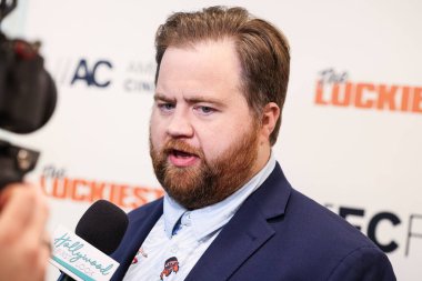 Amerikalı aktör Paul Walter Hauser, 25 Mart 2025 'te Santa Monica, Los Angeles, Kaliforniya, ABD' de düzenlenen IFC Filmcilik 'in' Amerika 'nın En Şanslı Adamı' özel gösterimine geldi.. 