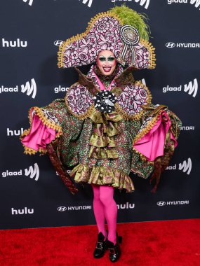 Crystal Methyd, 27 Mart 2025 'te Beverly Hilton Hotel' de düzenlenen 36. Geleneksel GLAAD Medya Ödülleri 'ne geliyor..