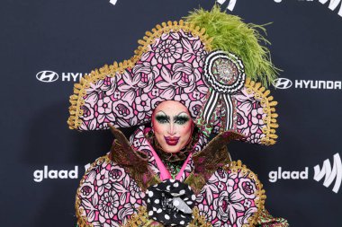 Crystal Methyd, 27 Mart 2025 'te Beverly Hilton Hotel' de düzenlenen 36. Geleneksel GLAAD Medya Ödülleri 'ne geliyor..