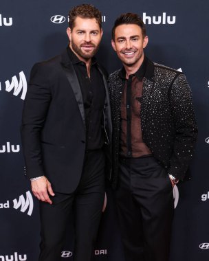 Jaymes Vaughan ve kocası Jonathan Bennett, 27 Mart 2025 'te Beverly Hilton Hotel' de düzenlenen 36. Yıllık GLAAD Medya Ödülleri 'ne geldiler..
