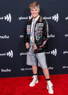 Amerikalı şarkıcı ve dansçı JoJo Siwa, 27 Mart 2025 'te Beverly Hilton Hotel' de düzenlenen 36. Geleneksel GLAAD Medya Ödülleri 'ne geldi..