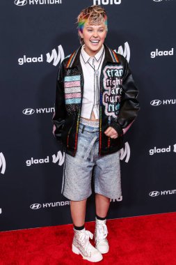 Amerikalı şarkıcı ve dansçı JoJo Siwa, 27 Mart 2025 'te Beverly Hilton Hotel' de düzenlenen 36. Geleneksel GLAAD Medya Ödülleri 'ne geldi..