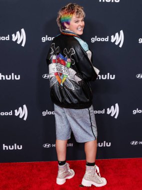 Amerikalı şarkıcı ve dansçı JoJo Siwa, 27 Mart 2025 'te Beverly Hilton Hotel' de düzenlenen 36. Geleneksel GLAAD Medya Ödülleri 'ne geldi..