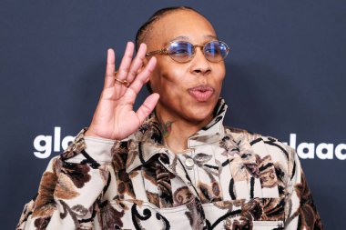 Lena Waithe, 27 Mart 2025 'te Beverly Hilton Hotel' de düzenlenen 36. GLAAD Medya Ödülleri 'ne geliyor..  