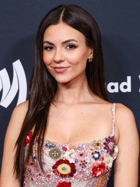 Amerikalı aktris ve şarkıcı Victoria Justice, 27 Mart 2025 'te Beverly Hilton Hotel' de düzenlenen 36. Geleneksel GLAAD Medya Ödülleri 'ne geldi..          