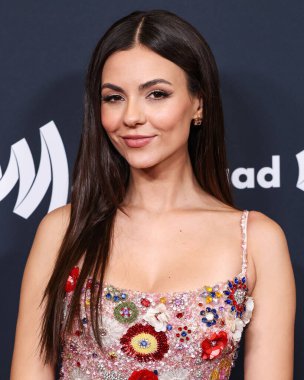 Amerikalı aktris ve şarkıcı Victoria Justice, 27 Mart 2025 'te Beverly Hilton Hotel' de düzenlenen 36. Geleneksel GLAAD Medya Ödülleri 'ne geldi..          