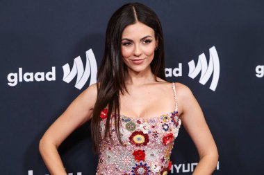 Amerikalı aktris ve şarkıcı Victoria Justice, 27 Mart 2025 'te Beverly Hilton Hotel' de düzenlenen 36. Geleneksel GLAAD Medya Ödülleri 'ne geldi..          
