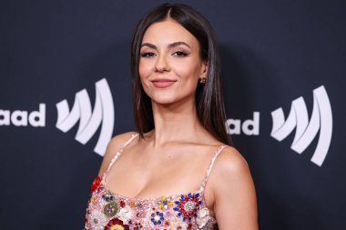Amerikalı aktris ve şarkıcı Victoria Justice, 27 Mart 2025 'te Beverly Hilton Hotel' de düzenlenen 36. Geleneksel GLAAD Medya Ödülleri 'ne geldi..          