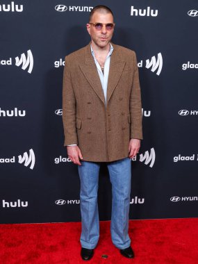 Amerikalı aktör ve sahne sanatçısı Zachary Quinto, 27 Mart 2025 'te Beverly Hills, Los Angeles, Kaliforniya, ABD' de düzenlenen 36. Yıllık GLAAD Medya Ödülleri 'ne ulaştı..
