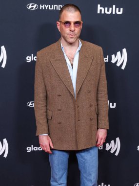 Amerikalı aktör ve sahne sanatçısı Zachary Quinto, 27 Mart 2025 'te Beverly Hills, Los Angeles, Kaliforniya, ABD' de düzenlenen 36. Yıllık GLAAD Medya Ödülleri 'ne ulaştı..