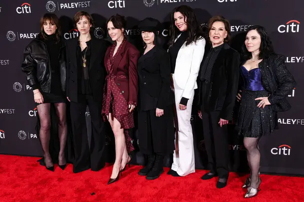 Dhana Gilbert, Charlotte Gainsbourg, Lou de Lage (Lou de Laage), Rachel Brosnahan, Amy Sherman-Palladino, Lauren Graham, Kelly Bishop, Alex Borstein 2025 PaleyFest LA (42.