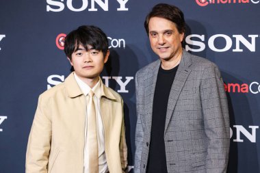 Amerikalı aktörler Ben Wang ve Ralph Macchio 'Karate Kid: Legends' filmini CinemaCon 2025 'te tanıtıyorlar - Sony Pictures Entertainment Sunum ve Açılış Gecesi Caesars Palace - CinemaCon' daki The Colosseum 'da düzenlendi 
