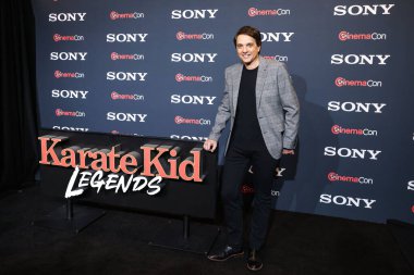 Amerikalı aktör Ralph Macchio, 'Karate Kid: Legends' filmini CinemaCon 2025 'te tanıttı - Sony Pictures Entertainment Sunum ve Açılış Gecesi Caesars Palace' daki The Colosseum 'da düzenlendi - CinemaCon 