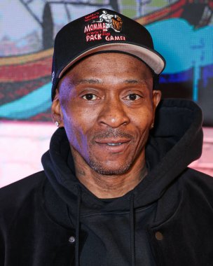 Amerikalı eski basketbolcu Shane Woney (The Dribble Machine), 1 Nisan 2025 tarihinde Las Vegas, Nevada, Las Vegas 'ta HyperX Las Vegas' ta düzenlenen Briarcliff Entertainment 'in Sneaks' Showdown 'una katıldı..