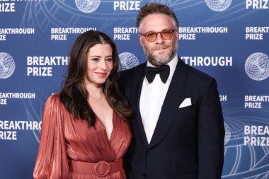 Lauren Miller ve kocası Seth Rogen, 5 Nisan 2025 'te Santa Monica, Los Angeles, Kaliforniya, ABD' de Barker Hangarı 'nda düzenlenen 11..     