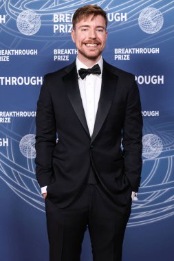 Bay Beast (Jimmy Donaldson), 5 Nisan 2025 'te Santa Monica, Los Angeles, Kaliforniya, ABD' de Barker Hangar 'da düzenlenen 11.. 