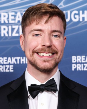 Bay Beast (Jimmy Donaldson), 5 Nisan 2025 'te Santa Monica, Los Angeles, Kaliforniya, ABD' de Barker Hangar 'da düzenlenen 11.. 