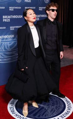 Priscilla Chan ve Meta Mark Zuckerberg 'in eşi / CEO' su, 5 Nisan 2025 'te Santa Monica, Los Angeles, Kaliforniya, ABD' de Barker Hangar 'da düzenlenen 11..    