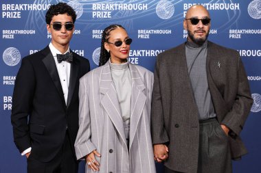 Taj Gillin, Alicia Keys ve Swizz Beatz, 5 Nisan 2025 'te Santa Monica, Los Angeles, Kaliforniya, ABD' deki Barker Hangar 'da düzenlenen 11..   