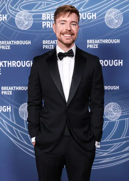 Bay Beast (Jimmy Donaldson), 5 Nisan 2025 'te Santa Monica, Los Angeles, Kaliforniya, ABD' de Barker Hangar 'da düzenlenen 11.. 