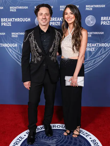 Google / Alfabe 'nin eş kurucularından Sergey Brin ve kız arkadaşı Gerelyn Gilbert-Soto, 5 Nisan 2025' te Santa Monica, Los Angeles, Kaliforniya, ABD 'deki Barker Hangar' da düzenlenen 11..     