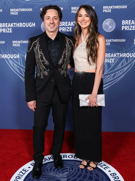 Google / Alfabe 'nin eş kurucularından Sergey Brin ve kız arkadaşı Gerelyn Gilbert-Soto, 5 Nisan 2025' te Santa Monica, Los Angeles, Kaliforniya, ABD 'deki Barker Hangar' da düzenlenen 11..     