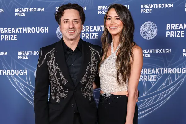 Google / Alfabe 'nin eş kurucularından Sergey Brin ve kız arkadaşı Gerelyn Gilbert-Soto, 5 Nisan 2025' te Santa Monica, Los Angeles, Kaliforniya, ABD 'deki Barker Hangar' da düzenlenen 11..     