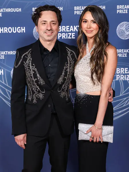 Google / Alfabe 'nin eş kurucularından Sergey Brin ve kız arkadaşı Gerelyn Gilbert-Soto, 5 Nisan 2025' te Santa Monica, Los Angeles, Kaliforniya, ABD 'deki Barker Hangar' da düzenlenen 11..     