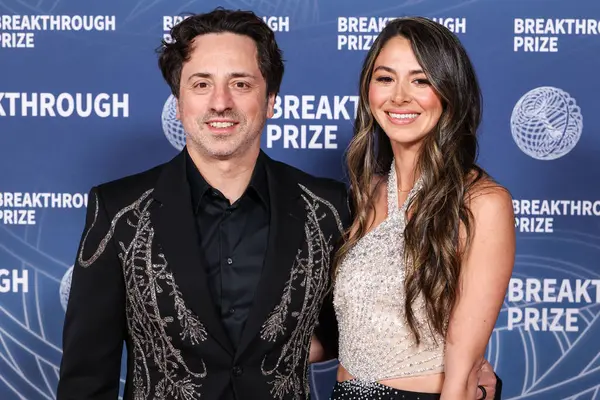 Google / Alfabe 'nin eş kurucularından Sergey Brin ve kız arkadaşı Gerelyn Gilbert-Soto, 5 Nisan 2025' te Santa Monica, Los Angeles, Kaliforniya, ABD 'deki Barker Hangar' da düzenlenen 11..     