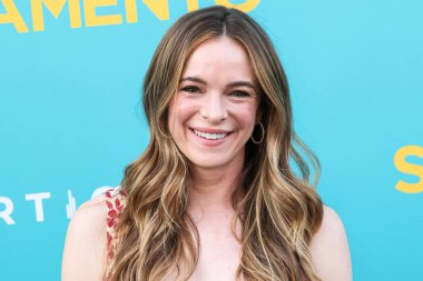 Amerikalı aktris Danielle Panabaker, 7 Nisan 2025 'te Los Angeles, Kaliforniya, ABD' deki Vista Tiyatrosu 'nda düzenlenen Dikey Eğlence' nin Sacramento özel gösterimine geldi..