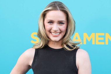 Amerikalı aktris ve eski güzellik kraliçesi Greer Grammer, 7 Nisan 2025 'te Los Angeles, Kaliforniya, ABD' deki Vista Tiyatrosu 'nda düzenlenen Dikey Eğlencenin Özel Gösterimi' ne geldi..