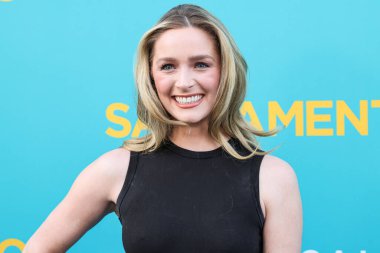 Amerikalı aktris ve eski güzellik kraliçesi Greer Grammer, 7 Nisan 2025 'te Los Angeles, Kaliforniya, ABD' deki Vista Tiyatrosu 'nda düzenlenen Dikey Eğlencenin Özel Gösterimi' ne geldi..