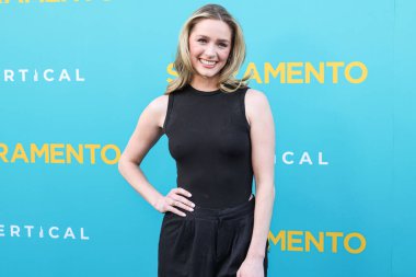 Amerikalı aktris ve eski güzellik kraliçesi Greer Grammer, 7 Nisan 2025 'te Los Angeles, Kaliforniya, ABD' deki Vista Tiyatrosu 'nda düzenlenen Dikey Eğlencenin Özel Gösterimi' ne geldi..