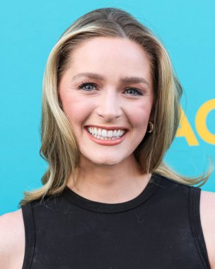 Amerikalı aktris ve eski güzellik kraliçesi Greer Grammer, 7 Nisan 2025 'te Los Angeles, Kaliforniya, ABD' deki Vista Tiyatrosu 'nda düzenlenen Dikey Eğlencenin Özel Gösterimi' ne geldi..