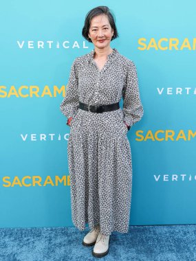 Amerikalı aktris Rosalind Chao, 7 Nisan 2025 'te Los Angeles, Kaliforniya, ABD' deki Vista Tiyatrosu 'nda düzenlenen Dikey Eğlence' nin Sacramento özel gösterimine geldi..