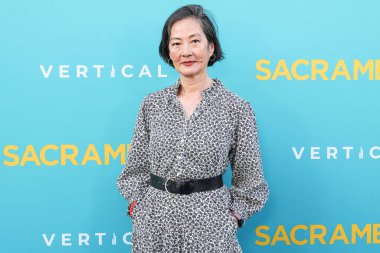 Amerikalı aktris Rosalind Chao, 7 Nisan 2025 'te Los Angeles, Kaliforniya, ABD' deki Vista Tiyatrosu 'nda düzenlenen Dikey Eğlence' nin Sacramento özel gösterimine geldi..