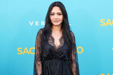 Amerikalı aktris Tristin Mays, 7 Nisan 2025 'te Los Angeles, Kaliforniya, ABD' deki Vista Tiyatrosu 'nda düzenlenen Dikey Eğlence' nin Sacramento 'sunun Los Angeles özel gösterimine geldi..