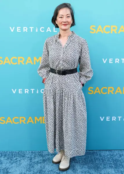 Amerikalı aktris Rosalind Chao, 7 Nisan 2025 'te Los Angeles, Kaliforniya, ABD' deki Vista Tiyatrosu 'nda düzenlenen Dikey Eğlence' nin Sacramento özel gösterimine geldi..