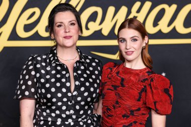 Melanie Lynskey ve Sophie Nelisse, Showtime 'ın' YellowJackets '3. Sezon Emmy FYC' sine (Düşünceleriniz İçin) 10 Nisan 2025 tarihinde Şaban Medya Merkezi 'ndeki Wolf Theatre' da düzenlenen Televizyon Sanatları ve Bilimleri Akademisi 'ne geldiler.