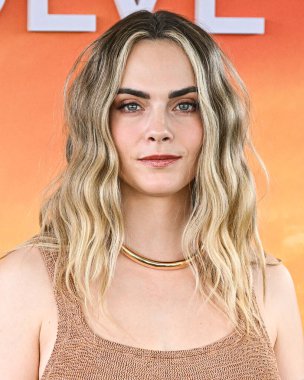 İngiliz model ve aktris Cara Delevingne, 12 Nisan 2025 'te Cavallo Çiftliği' nde düzenlenen 8. Geleneksel REVOLVE Festivali 'ne katılıyor..