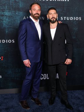 Ben Affleck ve Jon Bernthal 16 Nisan 2025 'te Hollywood, Los Angeles, Kaliforniya, ABD' de bulunan TCL Çin Tiyatrosu IMAX 'te düzenlenen' The Accountant 2 'adlı Amazon MGM Stüdyolarının Los Angeles Premiere' ine geldiler..