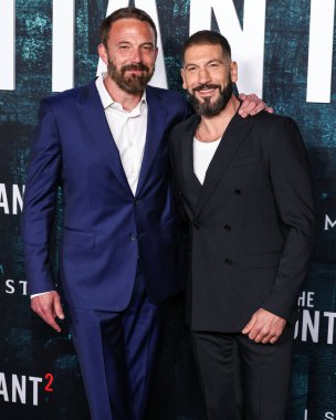 Ben Affleck ve Jon Bernthal 16 Nisan 2025 'te Hollywood, Los Angeles, Kaliforniya, ABD' de bulunan TCL Çin Tiyatrosu IMAX 'te düzenlenen' The Accountant 2 'adlı Amazon MGM Stüdyolarının Los Angeles Premiere' ine geldiler..