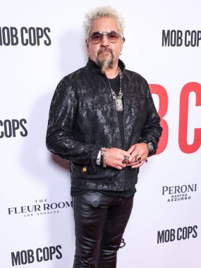 Amerikalı restoran sahibi ve yazar Guy Fieri, 23 Nisan 2025 'te Hollywood, Los Angeles, Kaliforniya, ABD' deki Harmony Gold Tiyatrosu 'nda düzenlenen Lionsgate' in 