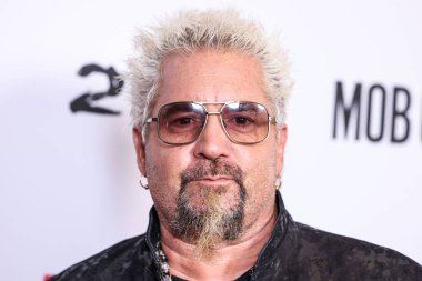 Amerikalı restoran sahibi ve yazar Guy Fieri, 23 Nisan 2025 'te Hollywood, Los Angeles, Kaliforniya, ABD' deki Harmony Gold Tiyatrosu 'nda düzenlenen Lionsgate' in 