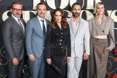 Steve Carell, Will Forte, Tina Fey, Marco Calvani ve Kerri Kenney-Silver Netflix 'in 
