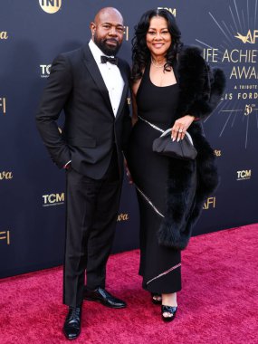 Antoine Fuqua ve eşi Lela Rochon, 26 Nisan 2025 'te Hollywood, Los Angeles, Kaliforniya, ABD' de düzenlenen Dolby Tiyatrosu 'nda düzenlenen 2025 sayılı Yaşam Boyu Başarı Ödülü' ne geldiler.. 