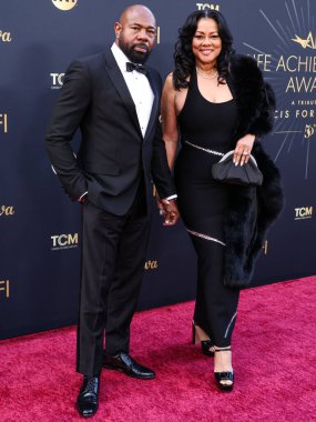 Antoine Fuqua ve eşi Lela Rochon, 26 Nisan 2025 'te Hollywood, Los Angeles, Kaliforniya, ABD' de düzenlenen Dolby Tiyatrosu 'nda düzenlenen 2025 sayılı Yaşam Boyu Başarı Ödülü' ne geldiler.. 