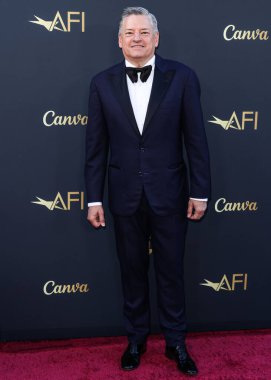 Netflix 'in Amerikalı işletme yöneticisi ve eş başkanı Ted Sarandos, 26 Nisan 2025' te Hollywood, Los Angeles, Kaliforniya, ABD 'de düzenlenen Francis Ford Coppola onuruna düzenlenen 50. AFI Yaşam Başarı Ödülüne ulaştı..