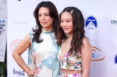 Ming-Na Wen ve Krista Marie Yu, Los Angeles, Kaliforniya, ABD 'de 27 Nisan 2025 tarihinde Vibiana' da düzenlenen Lupus LA Cuisine vardılar.. 